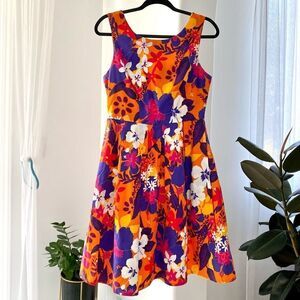 NWOT P.A.R.O.S.H Sleeveless A-Line Floral Dress, Size S